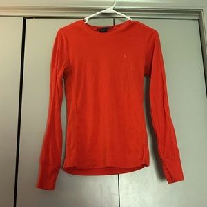 Ralph Lauren Golf Bright Orange Long Sleeve